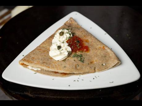 The smoked marlin crêpe is a Tea Tree classic. 