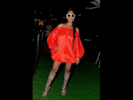 Denise Kelly is stunning in this vintage Akira Boutique find. 