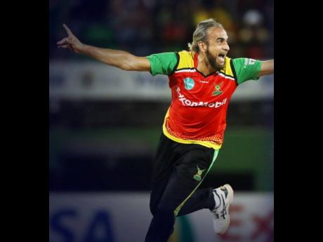 Guyana Amazon Warriors skipper Imran Tahir goes on one of his trademark runs after taking a wicket during this season’s REpublic Bank Caribbean Premier League.