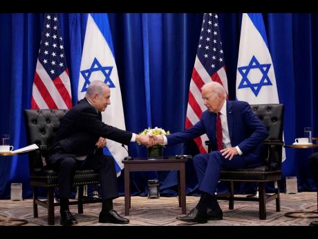 President Joe Biden meets with Israeli Prime Minister Benjamin Netanyahu in New York on September 20.