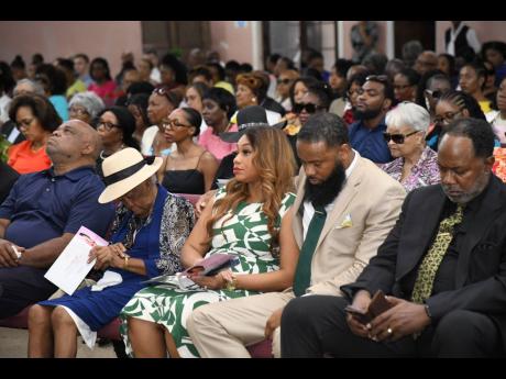 Mourners gathered at the Fellowship Tabernacle in Kingston 20 on Thursday to pay their last respects to Heather Hodgson Moyston.