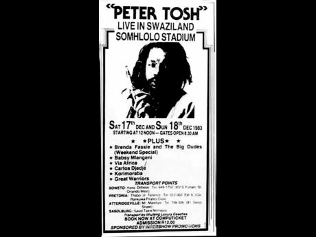 Peter Tosh 
Swaziland poster.