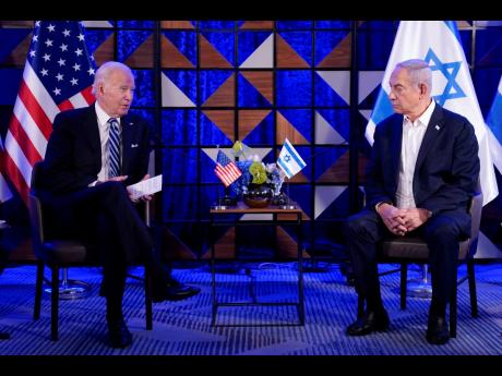 President Joe Biden with Israeli Prime Minister Benjamin Netanyahu.