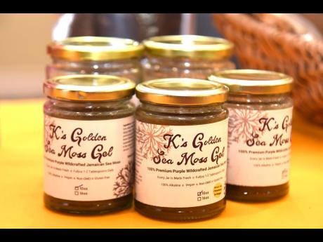 Credit: Kenyon Hemans Made from purple sea moss, Lawrence’s gels come in two sizes and can be infused with cinnamon and ginger.