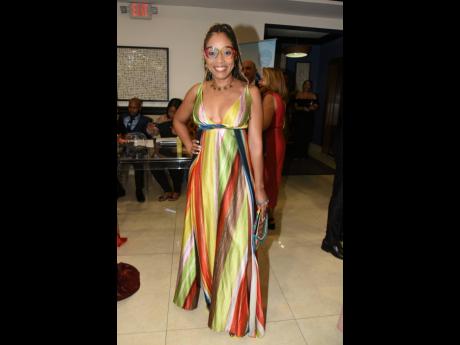 Former PSOJ executive director, Imega Breese McNab, was definitely the rainbow after the rain, rocking this multicoloured look. 