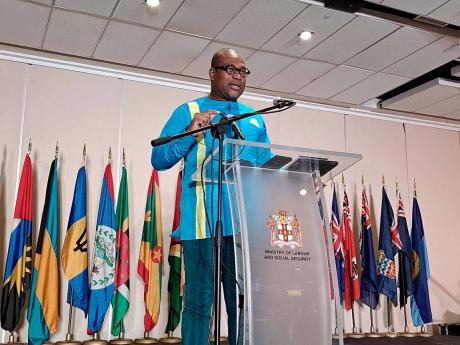 Credit: Christopher Thomas Densil Williams, principal of The University of the West Indies Mona, addressing the 31st meeting of the Heads of CARICOM Social Security Organisations at the Hilton Rose Hall Hotel in Montego Bay, St James, on Wednesday, November 1.