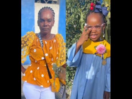 Marie Salmon (left), 42, and six-year-old Arianna Salmon.