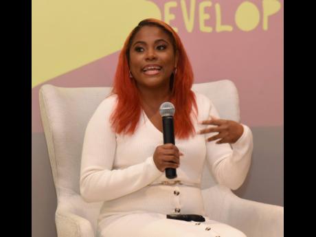 Dr. Georgia Rose, clinical psychologist, participating in yesterday’s Parenting on Purpose Seminar at the AC Marriott Hotel in St Andrew. 
