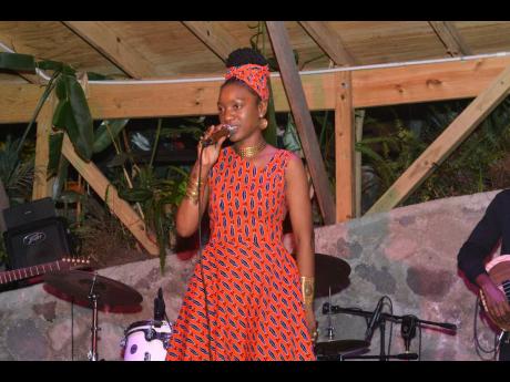 Hempress Sativa at her album launch, at the Dub Club in St Andrew on Wednesday, June 14.  Her album ‘Charka’, is under consideration.