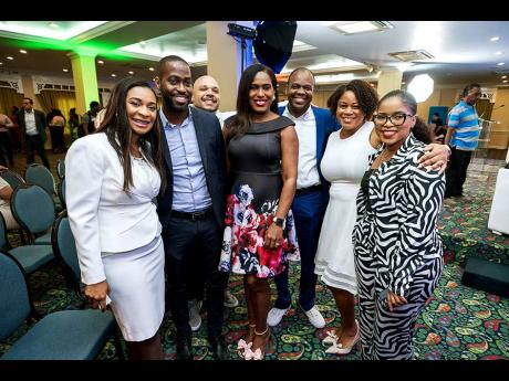 From left: Dr Taneisha Ingleton (left), managing director, HEART/NSTA Trust; Christopher Brown, programme manager - BIGEE, Development Bank of Jamaica; Adrian Dunkley, founder and CEO, StarApple AI and president, Jamaica Technology and Digital Alliance (JT