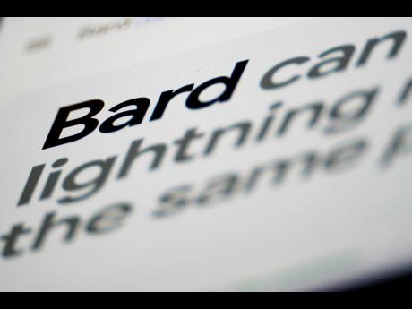 File - A portion of Google's Bard website is shown in Glenside, Pa. on March 27, 2023. Negotiators will meet this week to hammer out details of European Union artificial intelligence rules but the process has been bogged down by a simmering last-minute bat