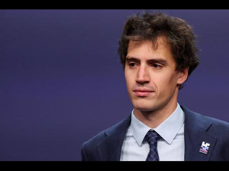 File - Arthur Mensch, cofounder and CEO of Mistral AI, attends the UK Artificial Intelligence (AI) Safety Summit in Bletchley, England on Nov. 2, 2023. France, Germany and Italy have advocated for self-regulation of artificial intelligence companies in a m
