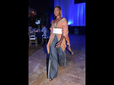 Linen also make a big appearance on the Grandeur runway.