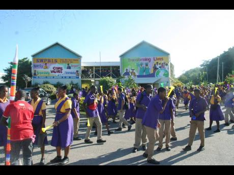 File photo shows students of Hopewell High School in Hanover celebrating their All Together Sing victory on October 12, 2019. The instituions students and staff are now mourning the killing of bursar Jermaine Roberts at the school yesterday.
