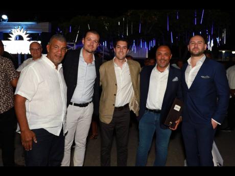 From left: Gordon Shirley, chairman of West Indies Petroleum; Jonas Bruslund, trading director, Monjasa; Rodrigo Acuña, senior trader, Monjasa; Charles Chambers, CEO West Indies Petroleum; and James Hoffman, commercial manager, West Indies Petroleum.