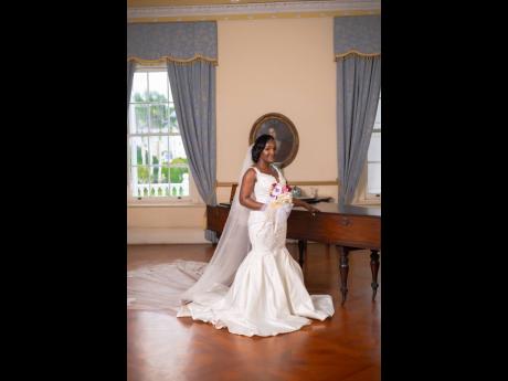 Credit: Contributed Danaia Clarke donned a mermaid gown from Luxury Bride for the occasion.