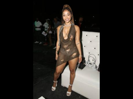 Dancehall princess Shenseea drew on this daring crochet look.