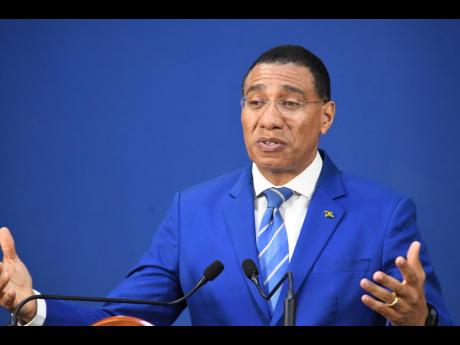 Credit: File Prime Minister Andrew Holness