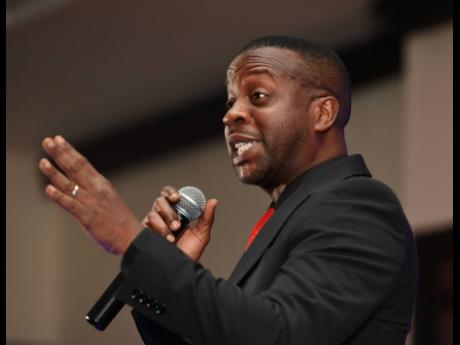 Credit: Ian Allen Christopher ‘Jonny’ Daley performing during Christmas Comedy Cook-Up 2023.