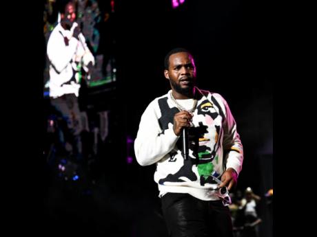Teejay performing at the Chris Brown and Friends concert held at the National Stadium in Kingston on Sunday, August 27, 2023.