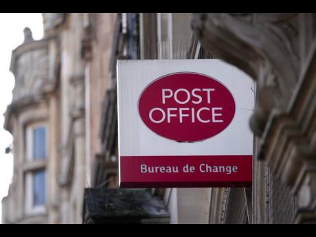 A logo of Post Office is displayed in London, Wednesday, January 10, 2024. 