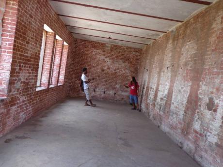Inside the Giddy House. 