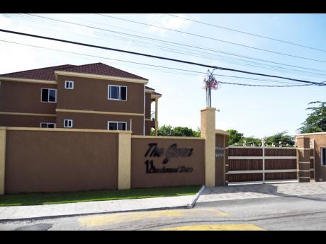 NWC boss Mark Barnett’s apartment complex at 11 Charlemont Drive, St Andrew. 