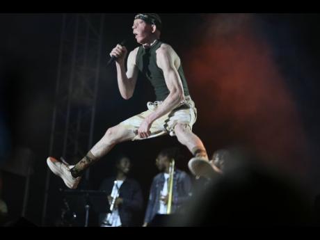 Yellowman on form on the Rebel Salute stage.