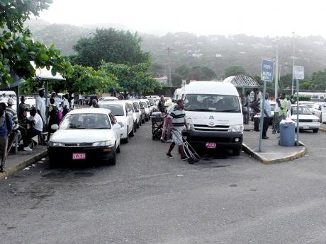 A section of the Ocho Rios transport centre.