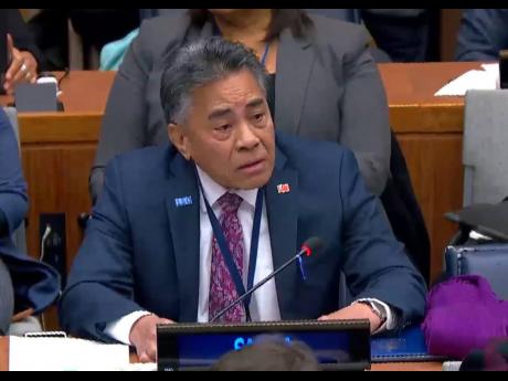 Pa’olelei Luteru participates in the First Session of the Preparatory Committee for the Fourth International Conference on Small Island Developing States. 