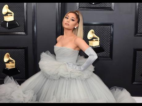 Ariana Grande appears at the 62nd annual Grammy Awards in Los Angeles on January 26, 2020.
