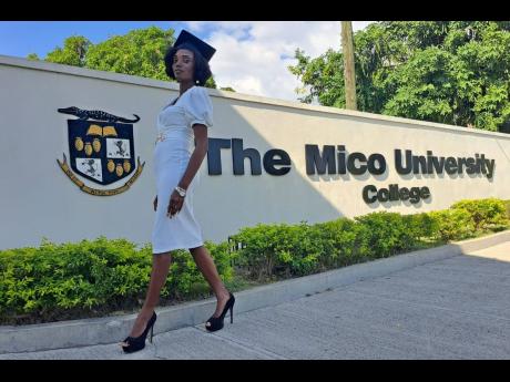 Nicole, modelling her way out of Mico.