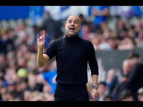 Manchester City’s head coach Pep Guardiola 