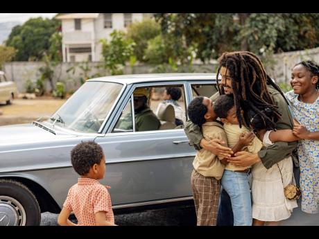 This image released by Paramount Pictures shows Kingsley Ben-Adir in ‘Bob Marley: One Love’. 