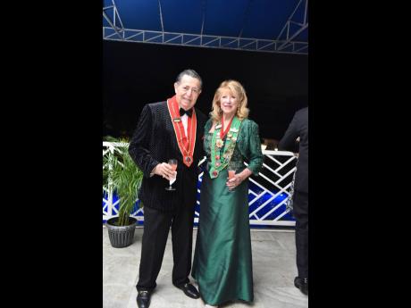 Ron Overend (left) and wife, Isabella Overend, baillee provincial, Caribbean Atlantic Islands.