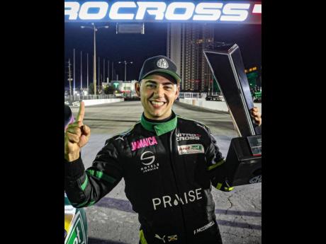 Credit: Contributed Fraser McConnell after his win in Las Vegas.