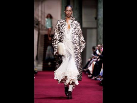 Tami Williams in Look 33 from the 52-piece Zimmermann fall/winter 2024 collection which was unveiled on Monday.