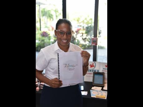 Credit: Antoine Lodge Jodi Ann Gordon, CEO of Bloom Perfectly, Gifts and Decor, at the 2024 AWE Summit, held on Wednesday at the AC Marriott Hotel in St Andrew.