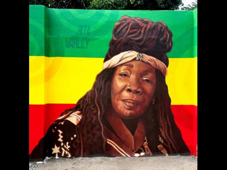 Credit: Contributed Doing it for the culture, Chang was honoured to paint Rita Marley for the One Love Mural.