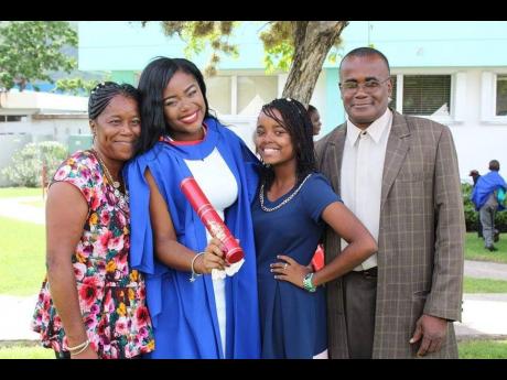 Credit: Contributed From left: Clare Pitter with her daughters, Kathi-Ann and Christina, and husband Anthony.