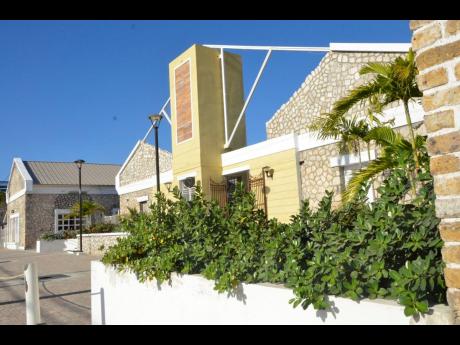 The entrance to Jamaica’s first artisan village located at the Hampden Wharf in Falmouth, Trelawny, is seen on January 27, 2021