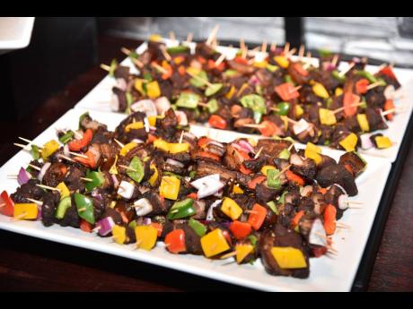 Trenton fans were happy to partake in the jerk pork bites. 