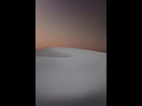 This photo shows the White Sands National Park in New Mexico.