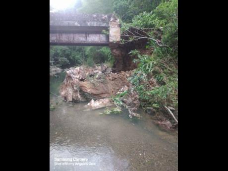 The Woodsville Bridge in Hanover first began to show major signs of structural compromise in April 2022, following a bout of heavy rain in the area. It eventually collapsed in April 2023.