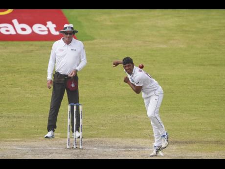 Credit: CWI Photo
Gudakesh Motie, with 3-32, helped the Guyana Harpy Eagles crush the Jamaica Scorpions at Sabina Park.
