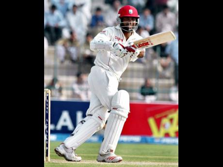 
Brian Lara in action.