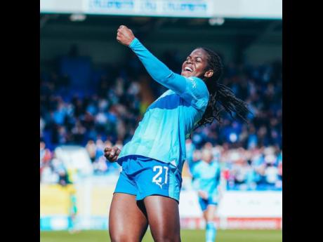 Jamaica and Manchester City striker Khadija Shaw 