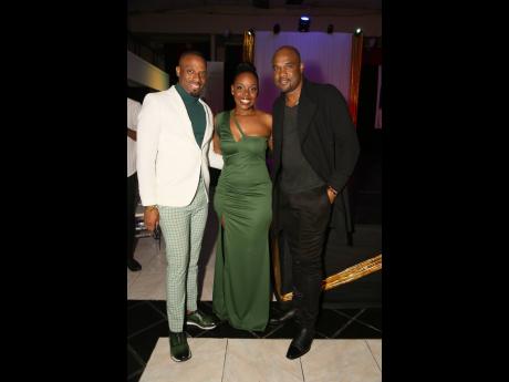 From left: Jermaine Blair, franchise holder, Miss Universe Jamaica East; Trilissa Walker, franchise manager, Miss Universe Jamaica Central, and Karl Williams, co-national director, Miss Universe Jamaica.