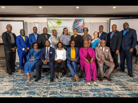 The newly elected executive of the Customs Brokers and Freight Forwarders Association of Jamaica.