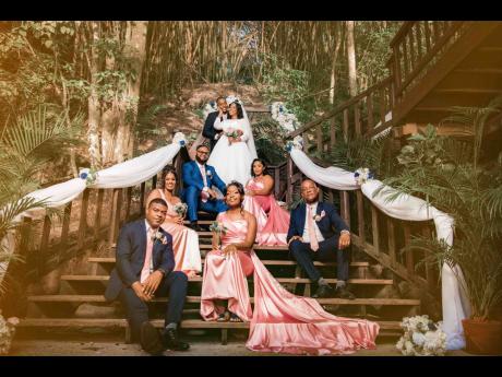  The Pryces were overjoyed to have the love and support of their lovely wedding party.